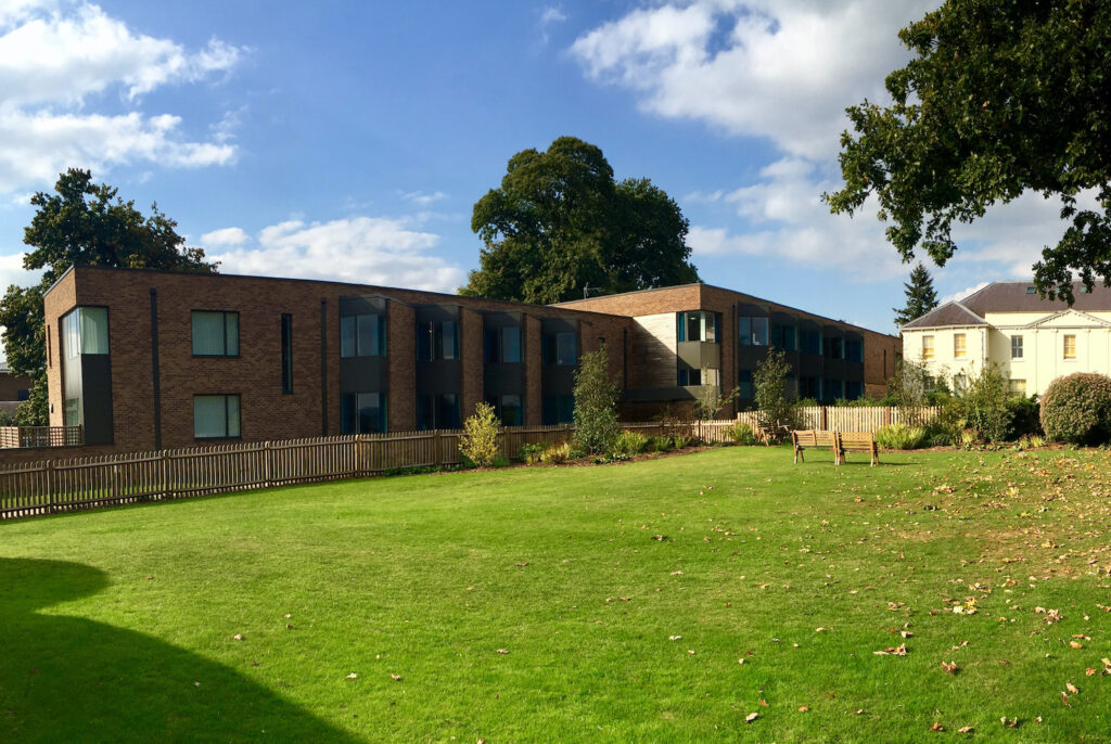External view of Fletcherites Charterhouse building, a girls’ boarding house designed by Design Engine.