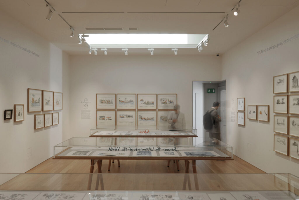 Internal view of one of the rooms in the House of Illustration